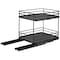 Organize It All 2 Tier Slide Out Shelf Organizer in Matte Black 15237-MATTEBLK - alternate 5